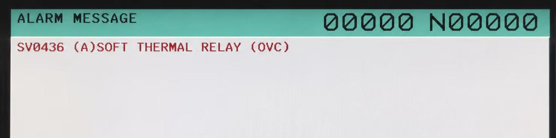 FANUC SV0436 Soft Thermal Relay OVC Alarm: Causes and Troubleshooting