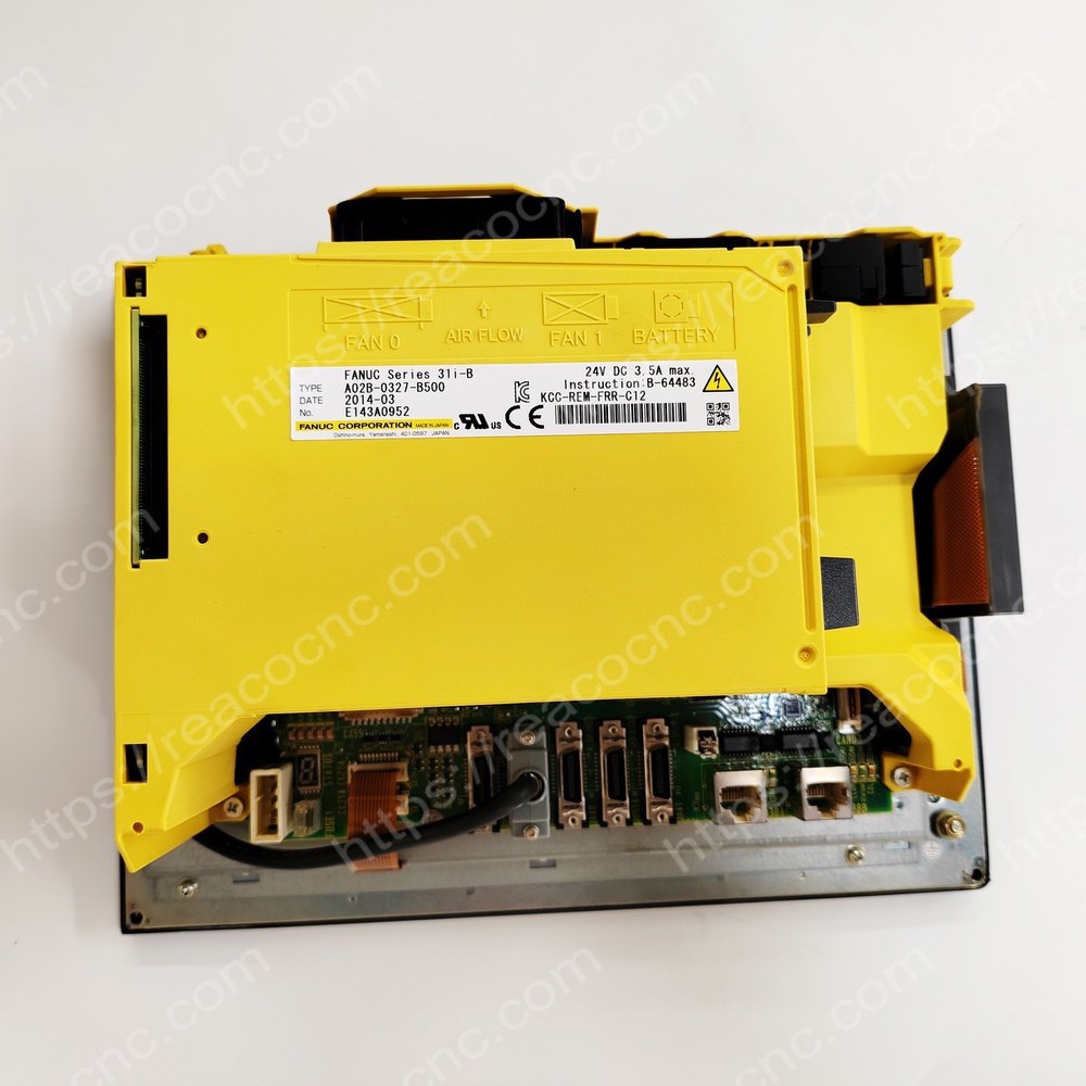 31i-B A02B 0327 B500 System (High Back) Model number plate closeup for verification - 31i-B A02B 0327 B500