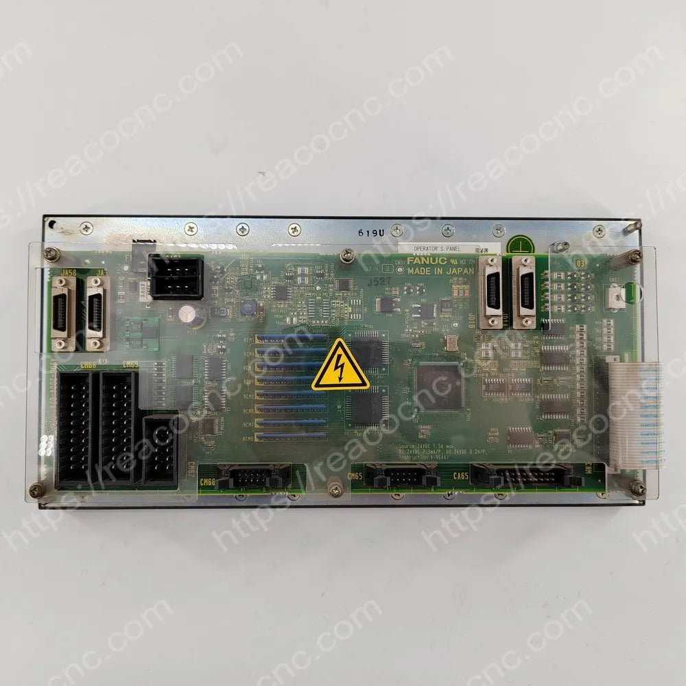 Rear view of FANUC A02B-0323-C231 machine panel