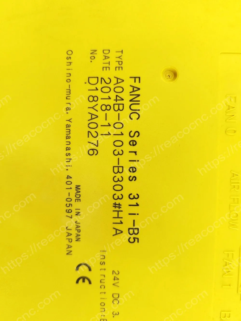 FANUC A04B-0103-B303#H1A part number and 31i-B5 series label