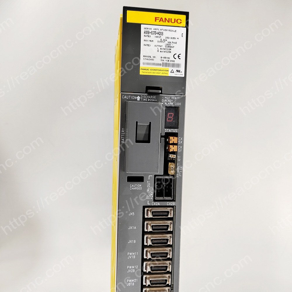 Connector view of FANUC A06B-6079-H206 Drive part - Buy/Repair unit A06B 6079 H206