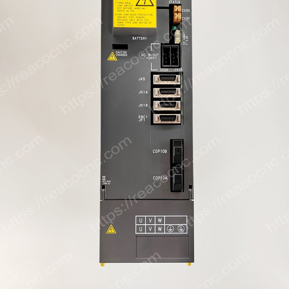 Connector view of FANUC A06B-6096-H106 Drive part - Buy/Repair unit A06B 6096 H106