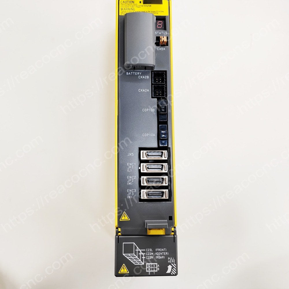 Connector view of FANUC A06B-6114-H303 part - Buy/Repair unit A06B6114H303