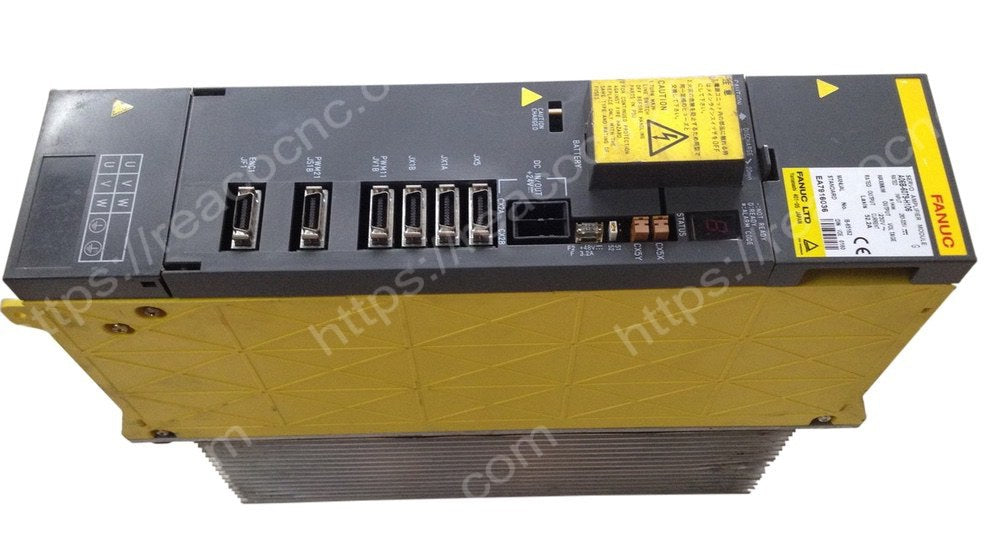 A06B6079H106 α Series Servo Amplifier Model number plate closeup for verification - A06B-6079-H106