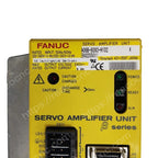 A06B6093H102 α Series Servo Amplifier Model number plate closeup for verification - A06B-6093-H102