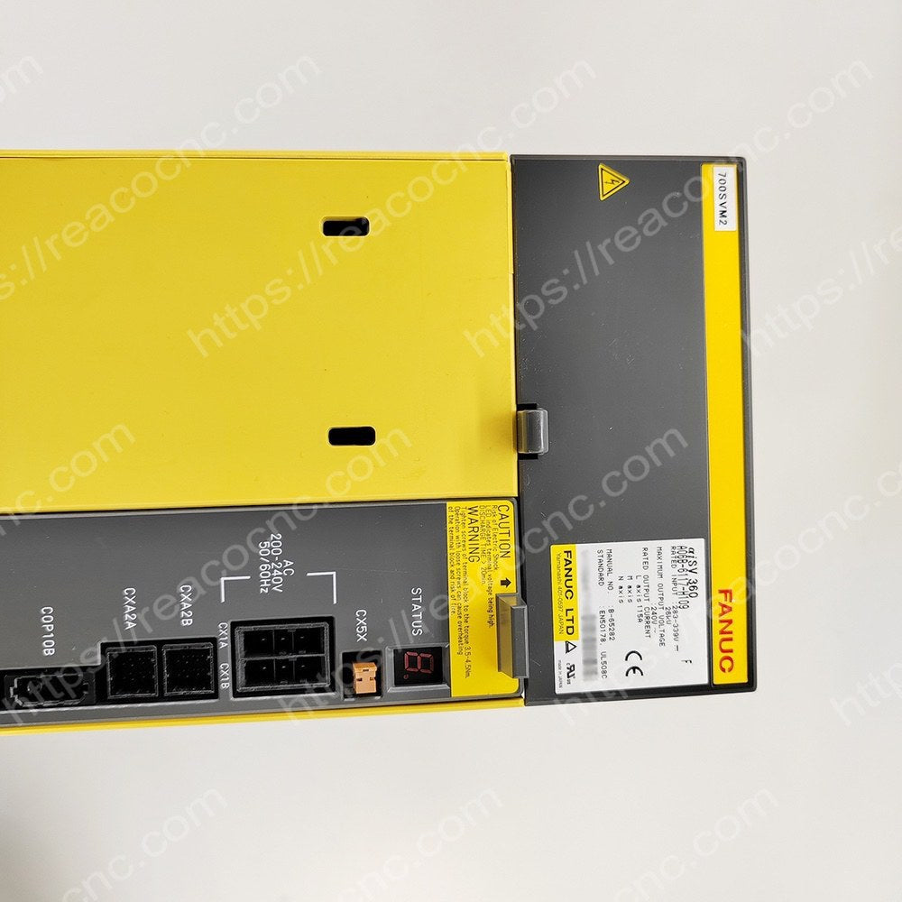 A06B6117H109 0I-D High Power Servo Driver Model number plate closeup for verification - A06B-6117-H109
