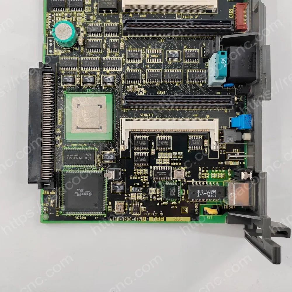 FANUC A16B-3200-0420 part number shown on CPU PCB