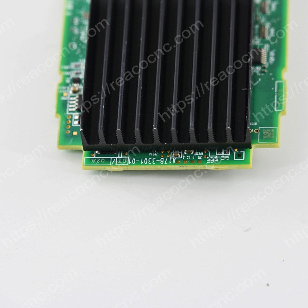 FANUC A17B-3301-0107 31i System CPU Card Model plate closeup - Verification and Repair available