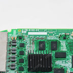 FANUC A17B-8102-0100 Robot Profinet Communication Board Model plate closeup - Verification and Repair available
