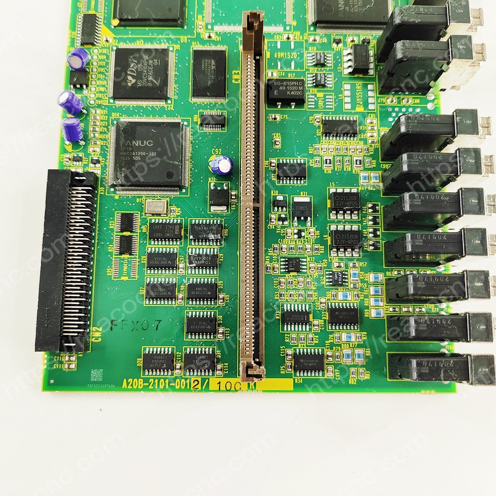 FANUC A20B-2101-0012 Circuit Board Model plate closeup - Verification and Repair available