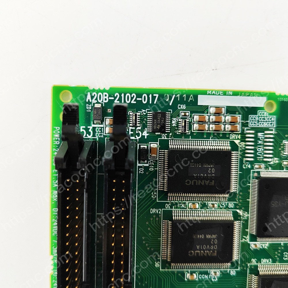 FANUC A20B-2102-0170 New IO Board Model plate closeup - Verification and Repair available