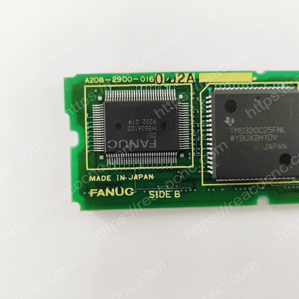 FANUC A20B-2900-0160 Axis Card on Old System Main Board Model plate closeup - Verification and Repair available