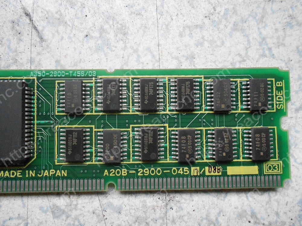 FANUC A20B-2900-0450 PC BOARD Model plate closeup - Verification and Repair available