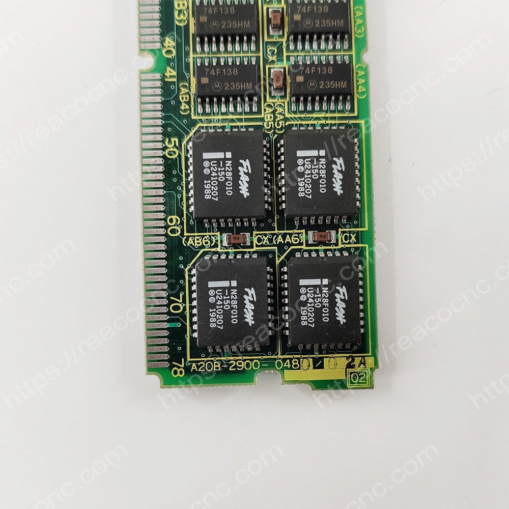 FANUC A20B-2900-0480 Memory Card Model plate closeup - Verification and Repair available