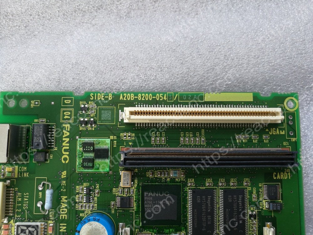 A20B82000543 O-D System Main Board (Upward Connector) Model number plate closeup for verification - A20B-8200-0543
