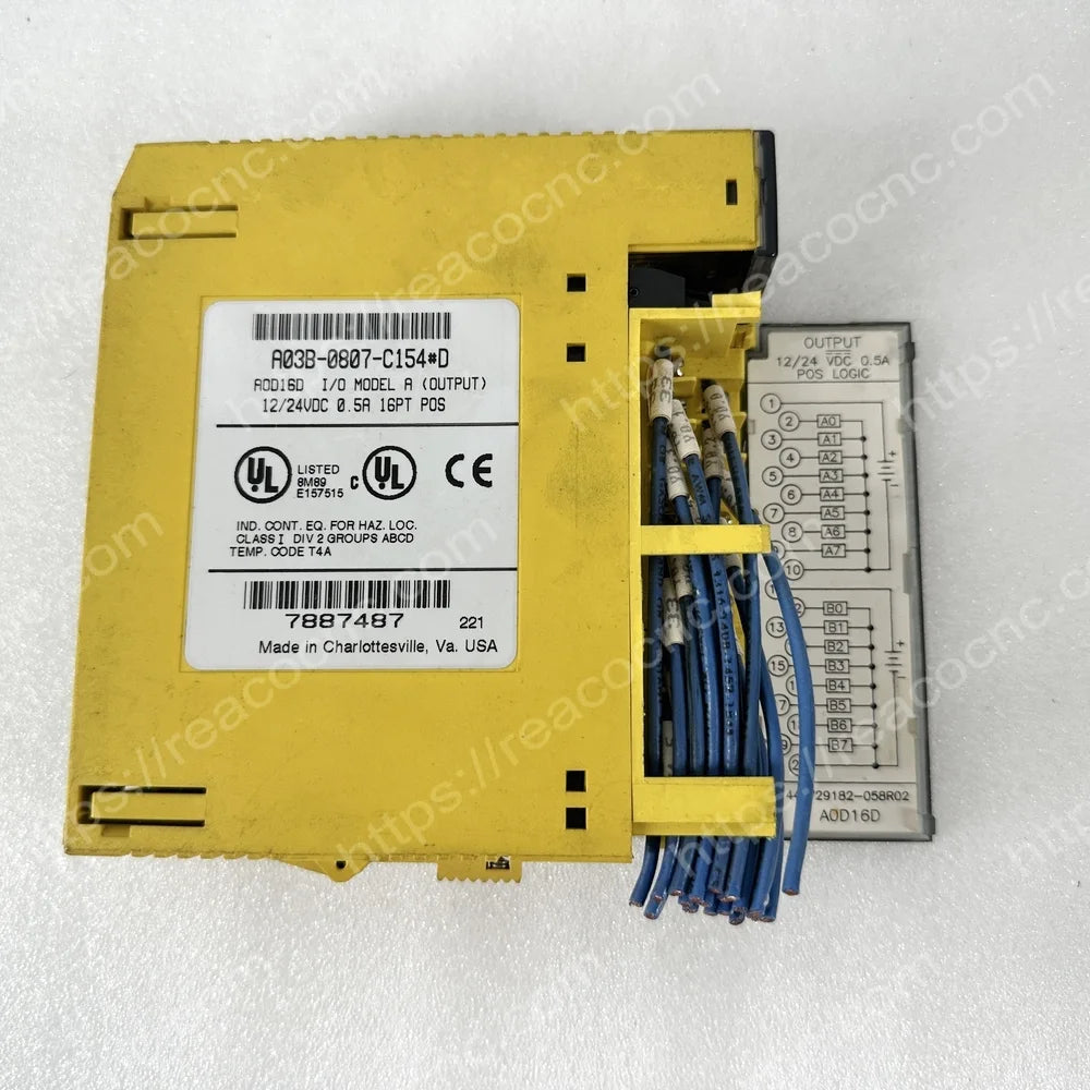 A03B-0807-C154#D Fanuc AOD16D 16PT 12/24VDC output module for automation systems