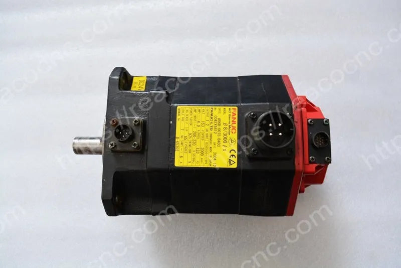 A06B-0075-B403 Fanuc BiS8/3000 AC servo motor with straight smooth shaft and 24V brake