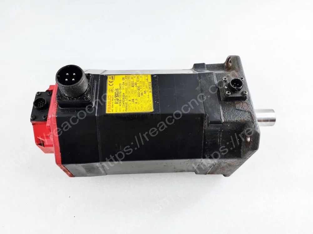 A06B-0078-B403 Fanuc BiS12/3000 AC servo motor with straight smooth shaft and 24V brake