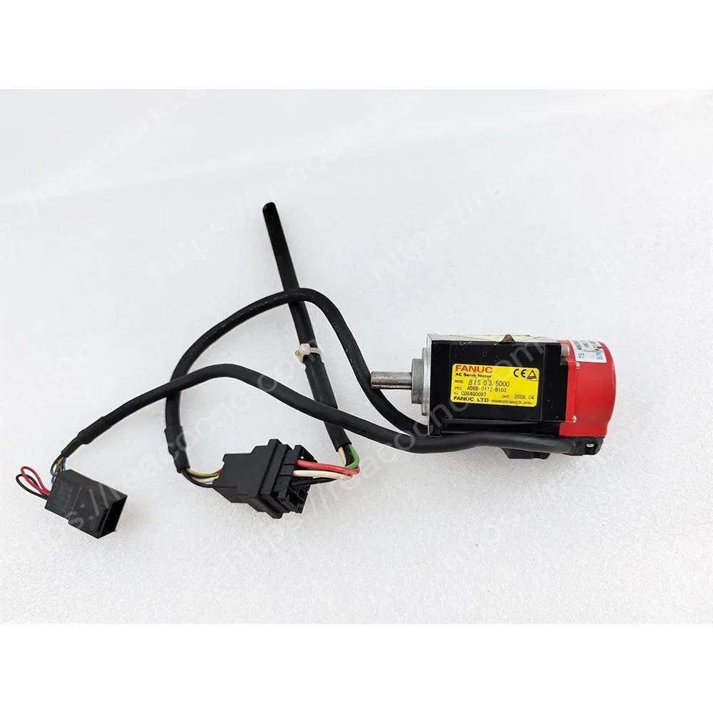 A06B-0112-B103 Fanuc BiS0.3/5000 AC servo motor with straight smooth shaft