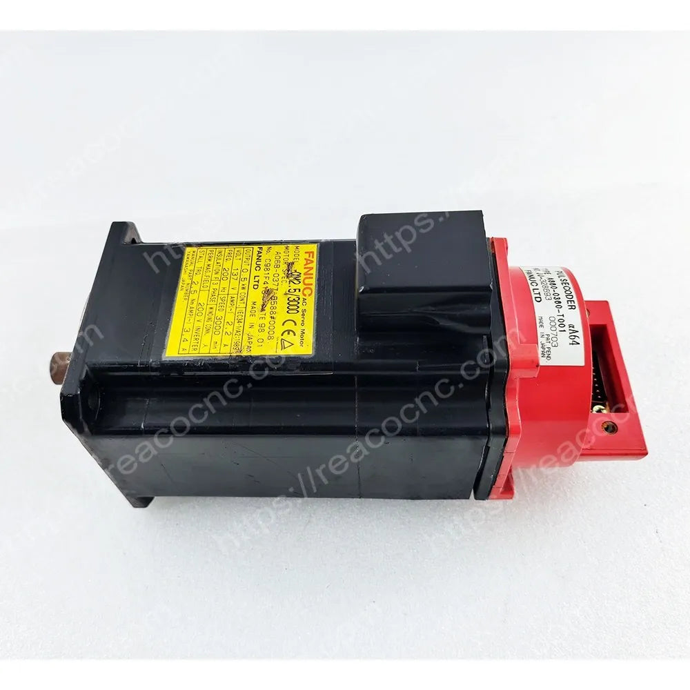 A06B-0377-B588#0008 Fanuc Alpha M2.5/3000 AC servo motor with keyed shaft