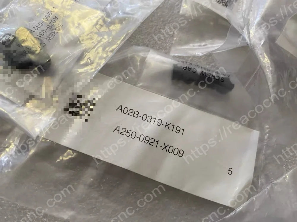 Front view of A02B-0319-K191 Fanuc LCD mounting screw caps