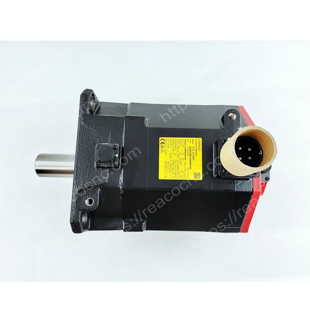 Front straight smooth shaft view of A06B-0265-B400#0100 Fanuc servo motor
