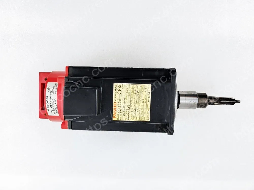 Front flange view of A06B-0373-B075 Fanuc motor