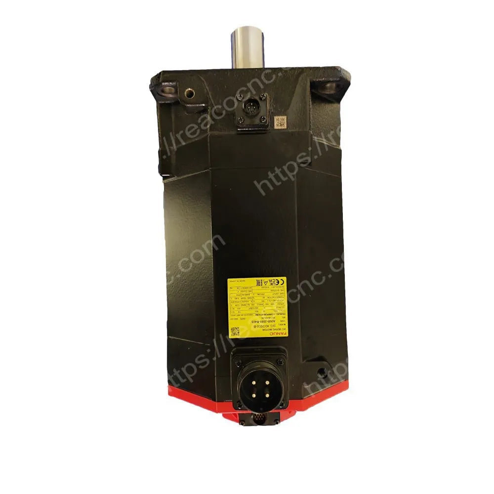 Front straight smooth shaft view of A06B-2089-B403 Fanuc servo motor
