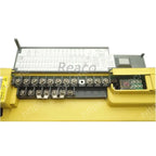 Front control and terminal view of A06B-6089-H104 Fanuc Alpha SVU1-40 servo amplifier unit