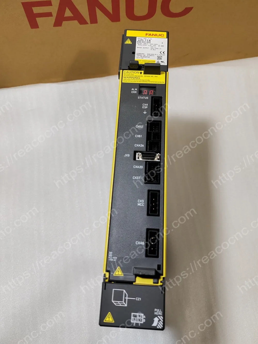 Front view of A06B-6202-H008 Fanuc AiPS power supply module