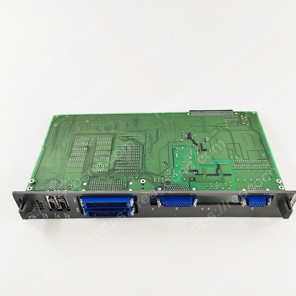 Back view of A16B-2201-0470 Fanuc I/O processor PCB