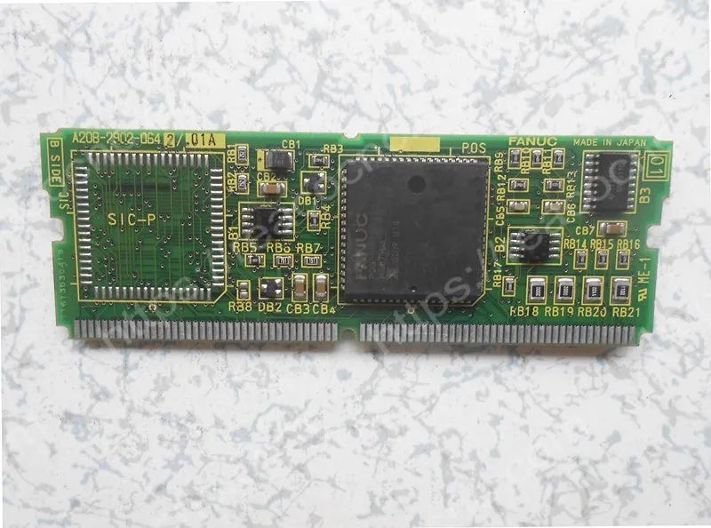 Component-side view of A20B-2902-0642 Fanuc 256 KB SRAM module with analog spindle function