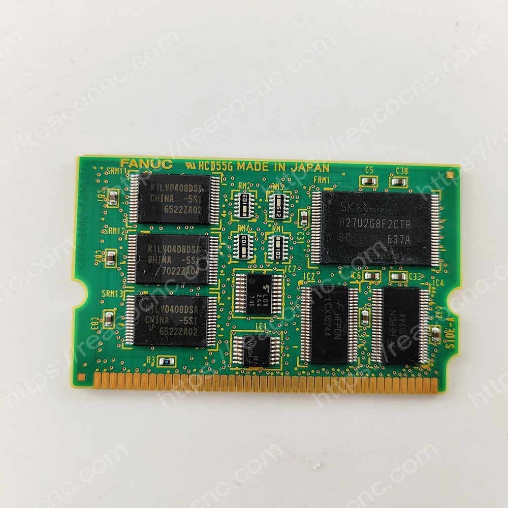 Back view of A20B-3900-0301 Fanuc memory module PC board