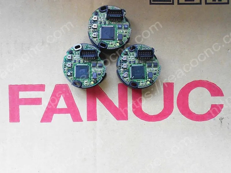 Front view of A20B-8200-019 Fanuc encoder assembly