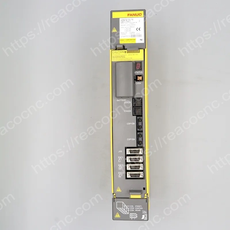 Front view of A06B-6117-H302 Fanuc 3 axis servo amplifier module
