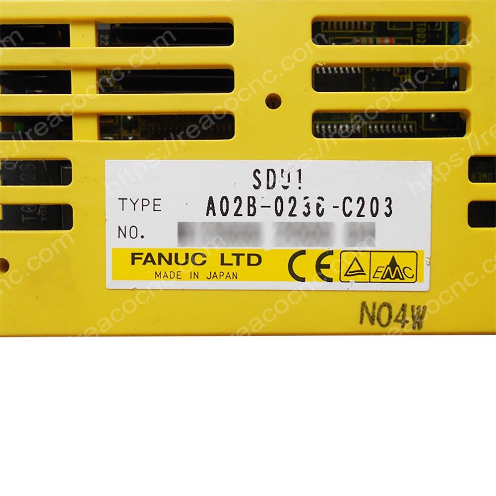 Model label of FANUC A02B-0236-C203 IO module