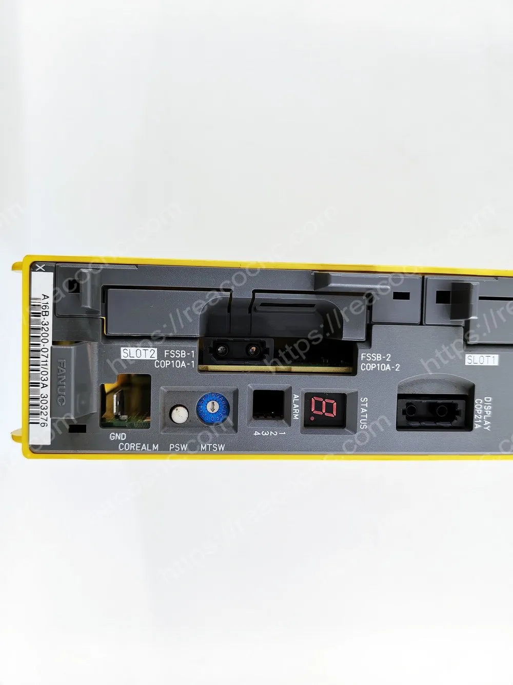 Connector and interface area on FANUC A02B-0327-B802