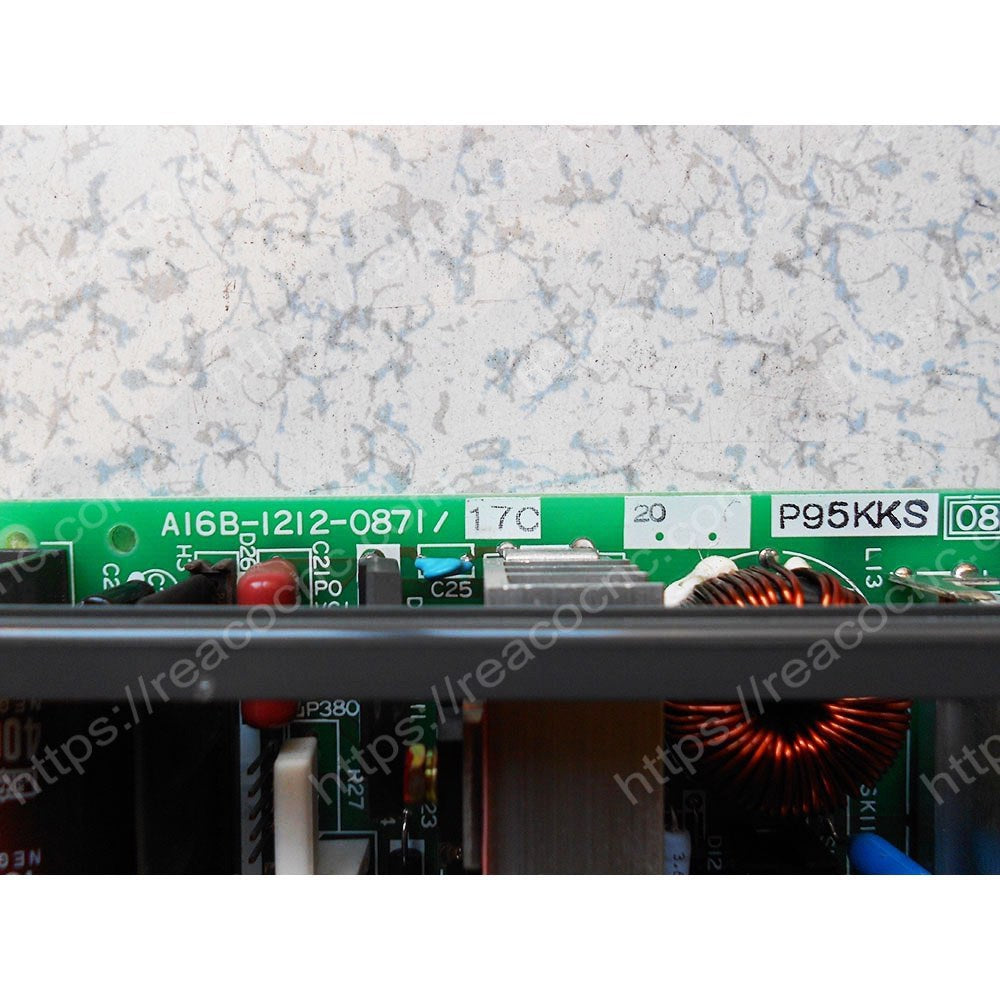 Model label of FANUC A16B-1212-0871 power supply board