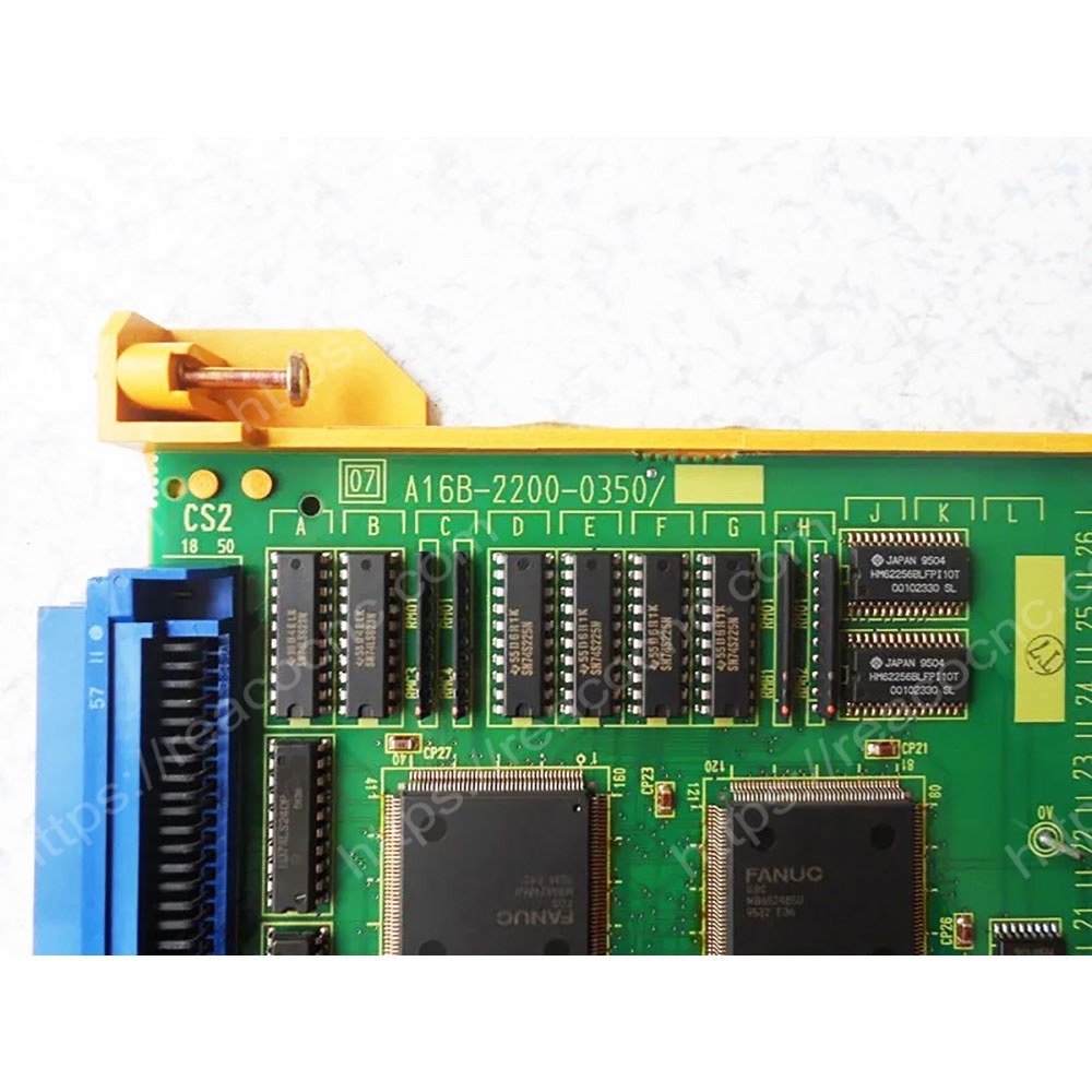 Model label of FANUC A16B-2200-0350 graphics board