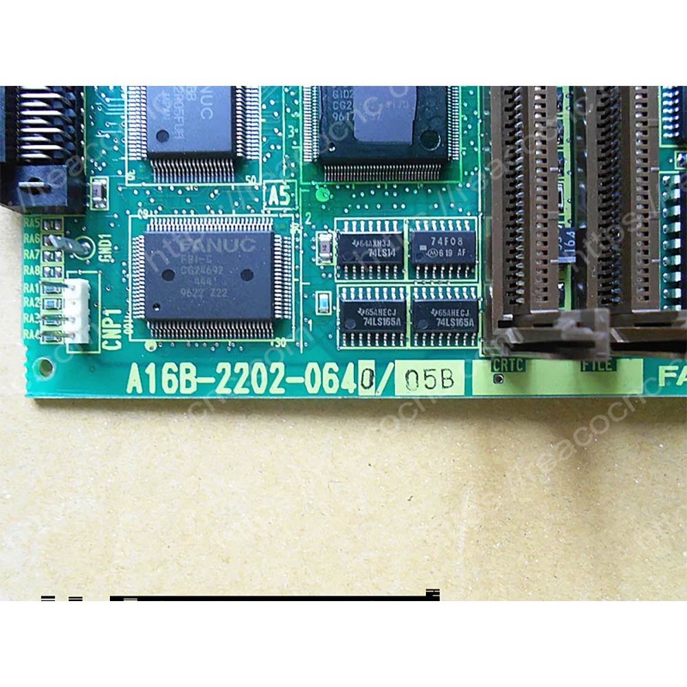 Model label of FANUC A16B-2202-0640 CPU board