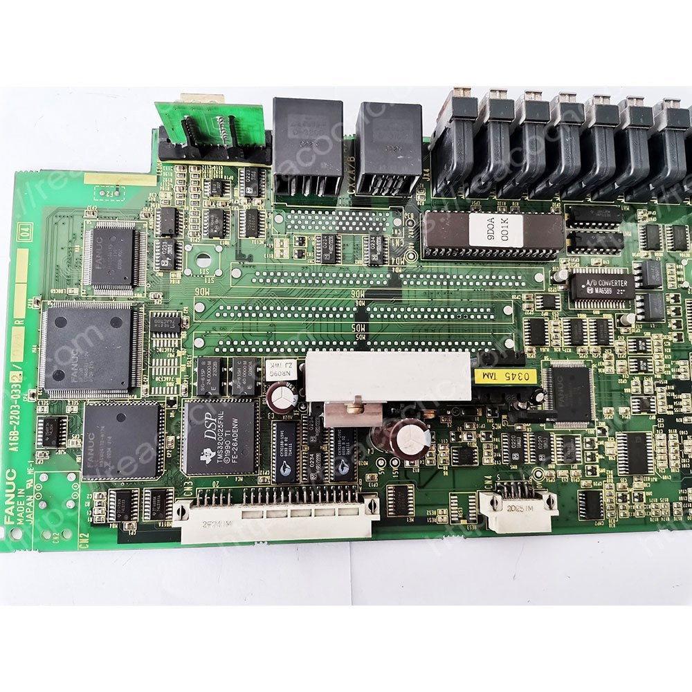 Model label of FANUC A16B-2203-0332 spindle board