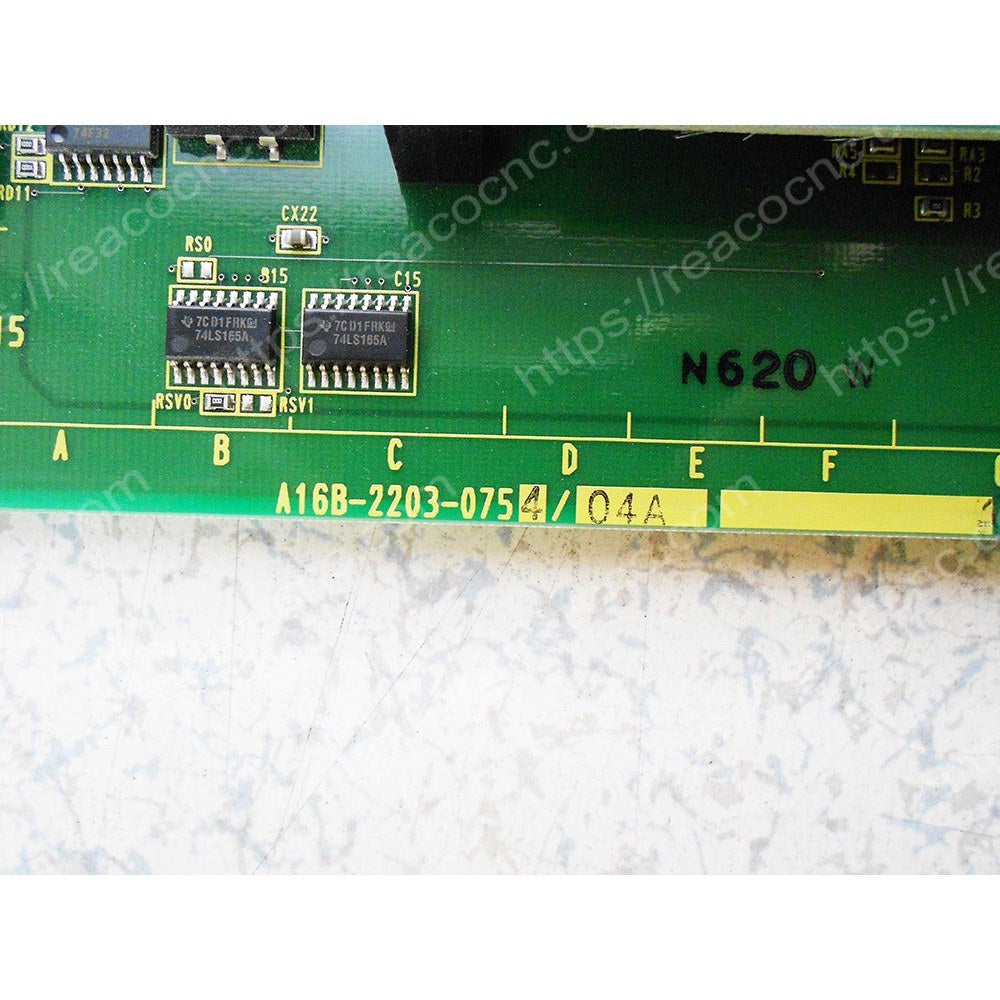 Model label of FANUC A16B-2203-0754 CPU board