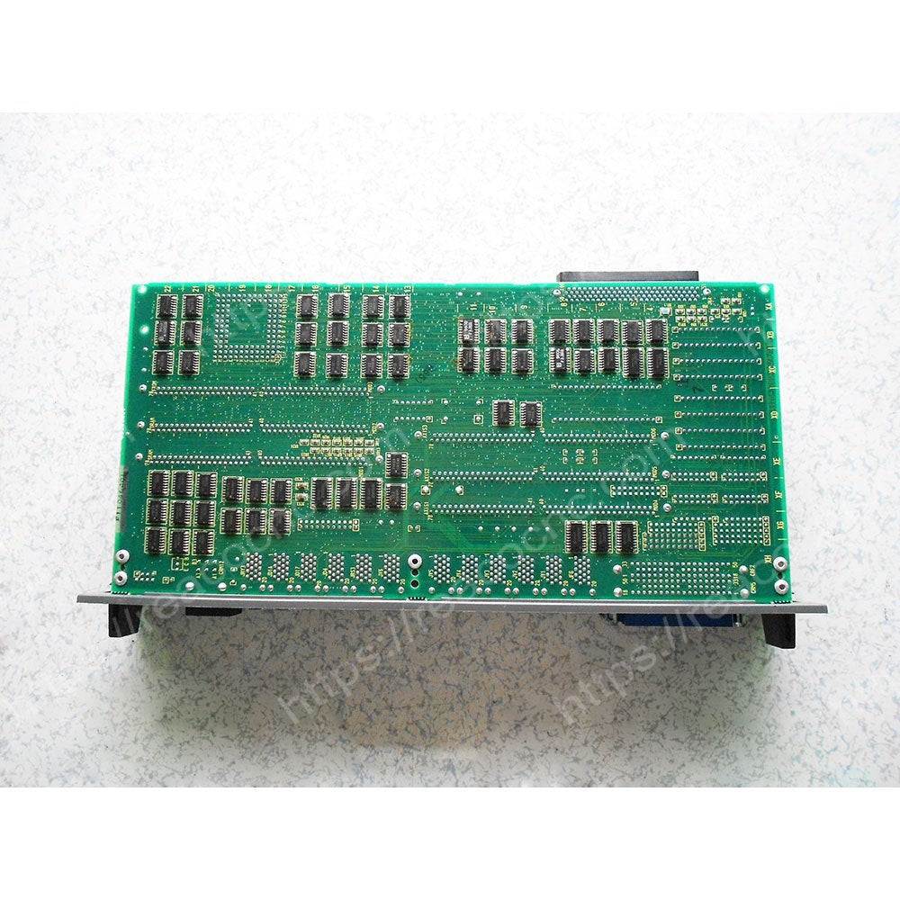 Back side of FANUC A16B-3200-0071 PCB showing circuit layout