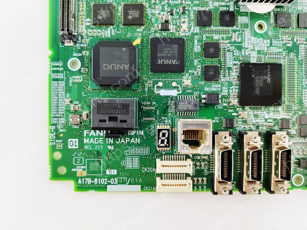 Model detail on FANUC A17B-8102-0307 main board PCB