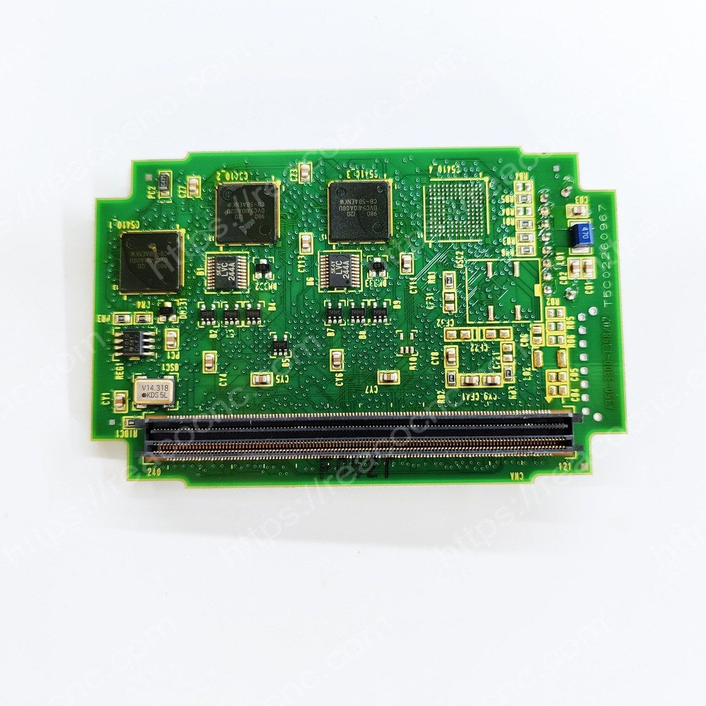 Back side of FANUC A20B-3300-0391 servo control PCB board