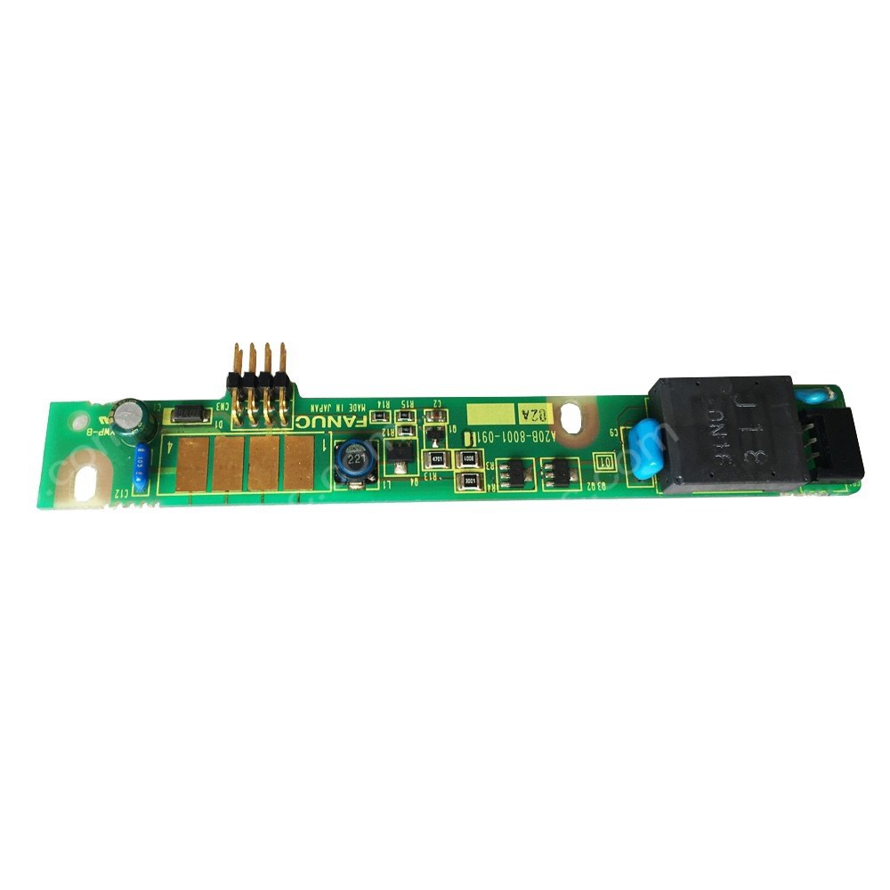 Front view of FANUC A20B-8001-0910 inverter card PCB