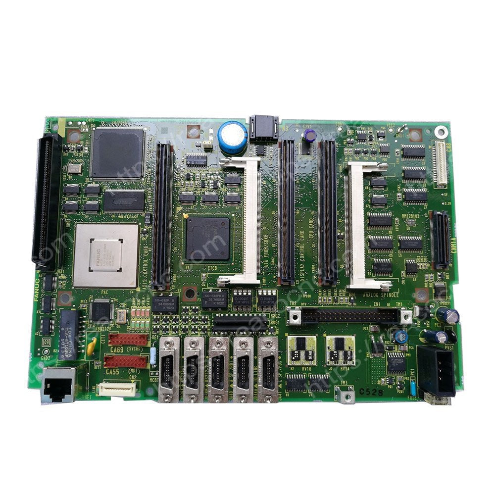 Front view of FANUC A20B-8100-0665 Main CPU PCB 21I Control with Ethernet