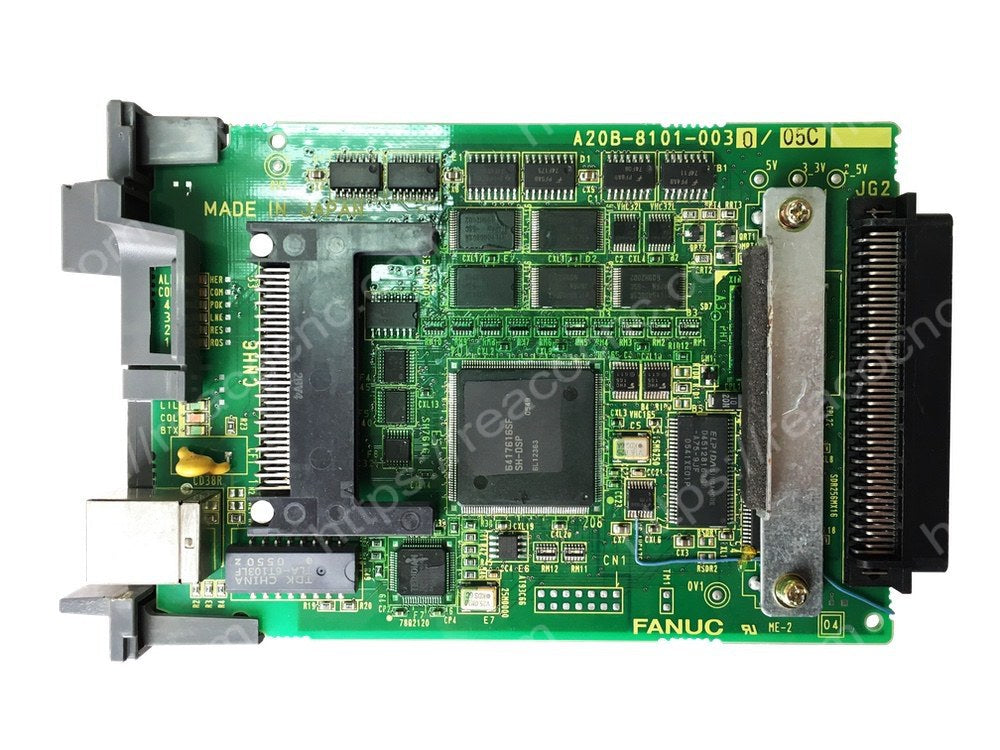 Front view of FANUC A20B-8101-0030 Fast Ethernet/Data Server PCB