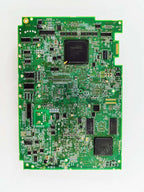Back side of FANUC A20B-8102-0111 PCB showing components and solder points