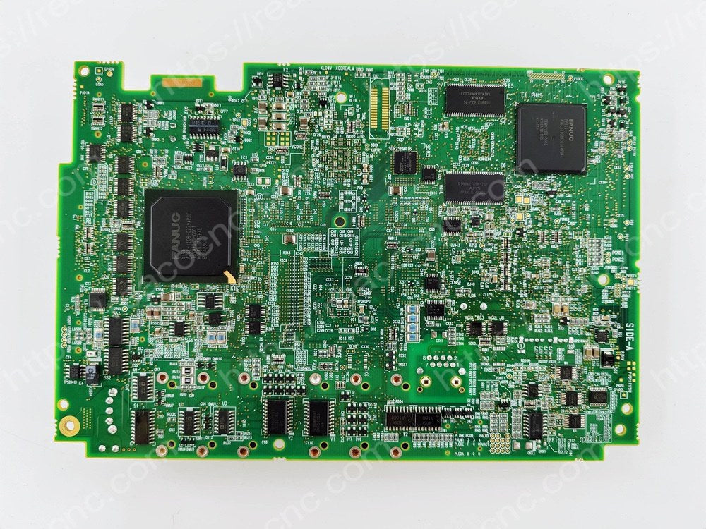 Back side of FANUC A20B-8102-0112 PCB showing soldering points